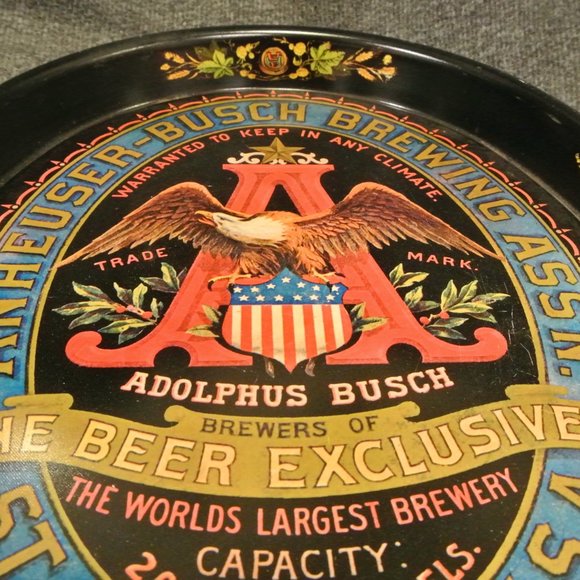 Anheuser Busch Serving Trays - Lot of 3 - Picture 4 of 6